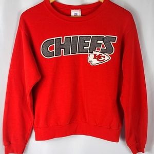 Chief's Red Crew Neck Sweater Girl's Large